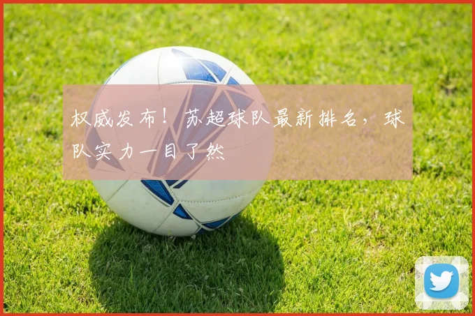 权威发布!苏超球队最新排名,球队实力一目了然